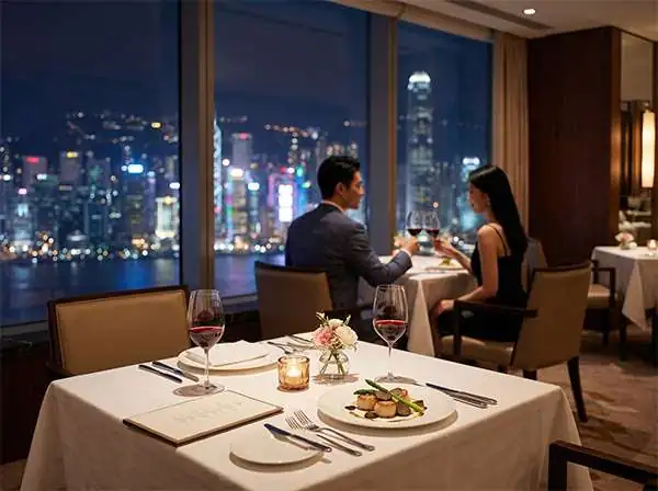 高級餐廳約會